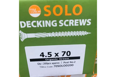 Green Deck Screws box of 200